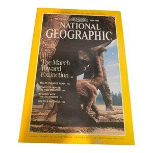 June 1989 National Geographic Magazine The March Toward Extinction Vol.175 No.6